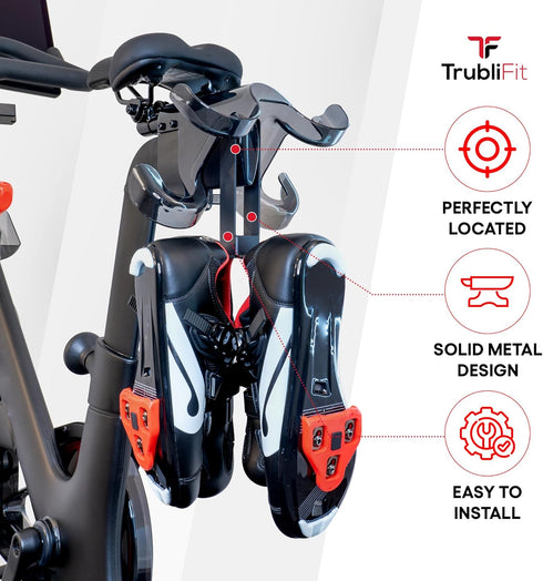 2 Metal Shoe Hanger for Original Peloton Bike Plus, Holds Pairs of Shoes, Perfect Accessories for Original Peloton