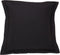 FRESH IDEAS Poplin Tailored Pillow Sham, Euro, Black