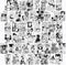 WOONKIT Anime Posters Pack - 50PCS 4X6 INCH MHA Anime Wall Collage Kit for Bedroom and Dorm Decor