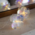 6.5ft 10 YOLIGHT Fiber Optic Flower String Lights Battery Operated with Timer, LED Flower Garland Lights Fairy Lights