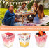 EASERCY 100 Pack 5 oz Plastic Dessert Cups with Lids, Yogurt Parfait/Appetizer Cup with Lids for Party, Mini Dessert