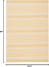 SAFAVIEH Courtyard Collection 2'7" x 5' Gold/Beige CY6062 Stripe Indoor/Outdoor Area Rug - Waterproof Easy-Cleaning