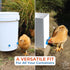Pack 15 Lil'Clucker Horizontal Chicken Waterer Nipples, of Chicken Nipple Waterer with Drill Bits, Easy Install