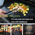 SP101 Fryer Oven Liners, 4 Pack Black 12"x12" Heat Resistant, Non-Stick Baking Mats Compatible with Ninja Foodi Air,