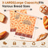 1 Pack Beeswax Bread Bags for Sourdough Homemade Bread, XL Cotton Lining Sourdough Reusable Natural Beeswax Bread