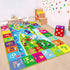5X7 (78.7 59 INCH) FT Kids Rug for Playroom, Play Mat with ABC & Animals - Super Soft Non-Slip Crawling Rug for Baby