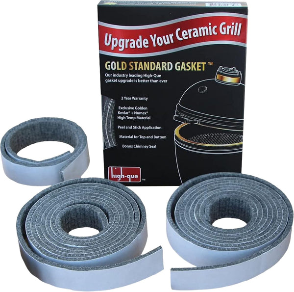 Gold Standard High Heat Gasket with Adhesive for Large Big Green Egg