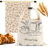 2 PACK Beeswax Sourdough Bread Bags for Homemade Bread, Reusable Cotton Beeswax