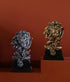 Dlfghos (2 Lion Head Statue Decor Lion Sculpture for Home, Office, Bookshelf, Desk, Living Room, Barn - Decorative Art