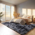 5x8 ONASAR Rugs for Living Room Bedroom, Fluffy Tie-Dyed Dark Grey Bedside Area Rug, Soft Plush Shaggy Floor Carpet