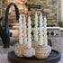 2-in-1 6 Kate Aspen Gold Candle Holder Centerpiece for Candles Tealight & Taper Candle Holder, Gold Table Decor