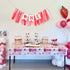 BEADED 1st 1st Strawberry One High Chair Banner - Strawberry Party Decoration,Berry First High Chair Garland,Highchair