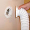Dryer Dock Dryer Vent, 6" for 4" Tubes, White