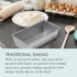Commercial 1-Pound Chicago Metallic II Loaf Pan, Heavy-Weight Aluminized Steel, Professional Bread Baking Pan with Wire