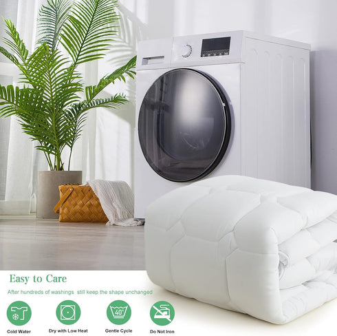 UNILIBRA Twin Size Mattress Pad, Cooling Rayon from Bamboo, Quilted Fitted Protector with Deep Pocket, Ultra Soft