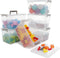 Citylife 6 Packs 6 QT Plastic Storage Bins - Clear Storage Box with Latching Lids, Stackable Containers for Organizing