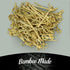 BambooMN 3.5" Green Knot Knotted Bamboo Skewers for Cocktails, Hors D'oeuvres, 200 Pieces for Events