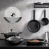 Universal Pot Lid Organizer - 5 Pcs Pan Lids Organizers for Cabinet Door Wall Mount Storage, Fits 6" to 13.5"