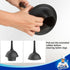 1 Set MR.SIGA Toilet Plunger and Bowl Brush Combo for Bathroom Cleaning, Black