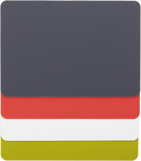 Dexas Heavy Duty Cutting Board Grippmat, Set of 4 Flexible Non-Slip Plastic Cutting Boards
