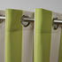 Exclusive Home Canopy Stripe Grommet Top Curtain Panel - 54"x108", Kiwi/Sand, Set of 2