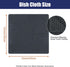 Homaxy Premium Microfiber Waffle Weave Kitchen Dish Cloths, 12 x 12 Inch Ultra Absorbent - 6 Pack Dark Grey