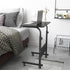 Table,Black,05#1-60BK-S8-US SogesGame Side Table with Wheels, Home Snack Side Table with Castors Mobile End