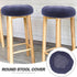 Veemoon Round Stool Covers, Soft Bar Stool Chair Cushion Cover with Elastic Non-Slip Bottom, 11 inches Width