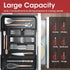 AUJEN Silverware Organizer - Expandable Kitchen Drawer Organizer, Adjustable Utensil Organizer for Forks, Knives, Black