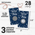 Paper Clever Party Blue Twinkle Star Bridal Shower Games Pack, 28 Scratch-Off Raffle Cards for Wedding & Engagement