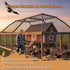 ORIVOGAS 19.5 19.5 0.8Mesh Heavy Duty Bird Netting for Chicken Coop, x ft HDPE Chicken Netting for Hawks