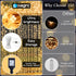 200 9.8 6.6FT 8 LED Curtain String Lights * Plug in Fairy with Timer and Modes, Waterproof Window Wall for Bedroom