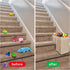 Stair Basket with Handle for Stairs, 16" Step Storage Laundry Basket for Toys, Clothes, Books, Tools, Anti-slip (Beige)