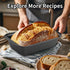 Novery 2PCS 8 4 Nonstick Bread Pan - x Carbon Steel Loaf Baking Pans, DishesRectangle Baking Supplies for Homemade