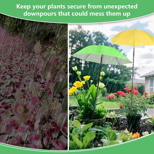 Tryly Plant Umbrellas for Outdoor Plants, Garden Umbrella Shade for Potted Plants and Garden Beds, Provide Shade