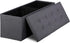 43 Inches 15" 43" 15" LEMY Folding Ottoman Storage Bench, Foot Rest Stool with Wooden Divider&Large Storage Space