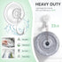 VIS'V Wreath Hanger, Large Suction Cup Wreath Hooks, Heavy Duty, 22 LB Capacity, Clear, 4 Pcs