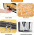 Fixwal 4pcs Clear Storage Boxes, 35L/9.5Gal PVC Fabric Zipper Organizer for Clothes, Blankets, Bed Sheets, Closet