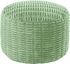 HOMBYS Unstuffed Ottoman Pouf Cover,Round Faux Fur Foot Stool, Fuzzy Chair, Floor