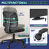 KIZECK Armless Office Desk Chair No Arms with Back Support Rolling Wheels for Home Study Work