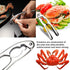 Qidol Stainless Steel Nuts Cracker Seafood Nutcracker Tool, Walnut Pecan Shellfish Crab Claw Leg Lobster Shell Opener