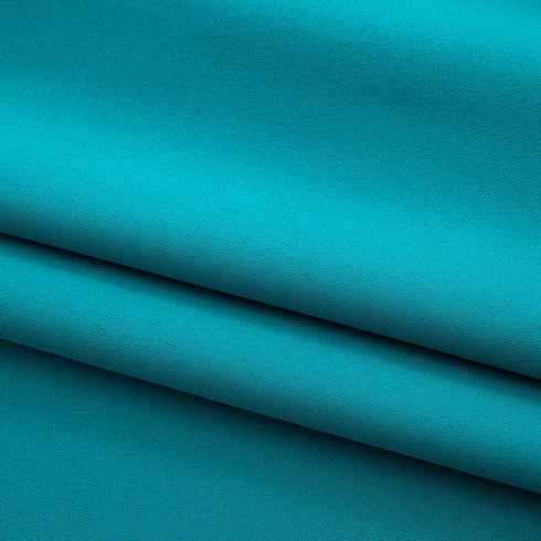 Blackout Curtains 45 Inches Long, 2 Panels Room Darkening Tiers for Small Windows, 42" Wide, Teal.