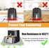 Heat Resistant Mat for Air Fryer, 16 x 20in Countertop Protector, Fireproof Silicone Appliance Slider Mat, Grey