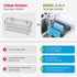 KESOL RustProof Sponge Holder Caddy for Kitchen, Stainless Steel Organizer with Suction Cup + Adhesive