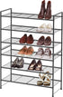 3-Tier Simple Houseware Stackable Shoes Rack Storage Shelf, Black