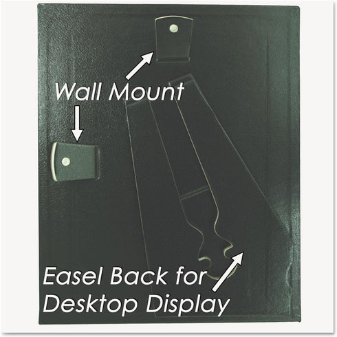 NuDell 21202 Leatherette Document Frame, Black, 8-1/2 x 11 (Pack of Two)