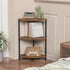 3 23.2" Corner Plant Stand Shelf, Tier Small Shelf Plant Stand for Indoor Plants, Rustic Brown Corner Bookshelf Wall