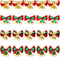 20 Pcs Christmas Mini Bow with Bells, 4 Styles - Traditional, Rustic, Whimsical, Minimalist - Red, Green, Gold Ornaments