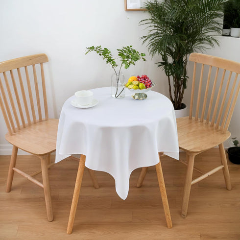 sancua Small Square Tablecloths 36x36 Inch - White Table Cloth for Square