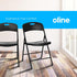 Commercial 350lb 1 Pack) Oline Folding Chair, Indoor Outdoor Plastic Stackable Foldable Guest Chairs for Events Office